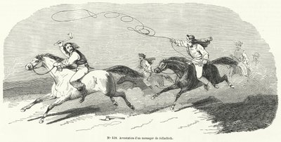 Arrestatie van een boodschapper van Josip Jelačić, Ban van Kroatië, Revolutie van 1848 door French School